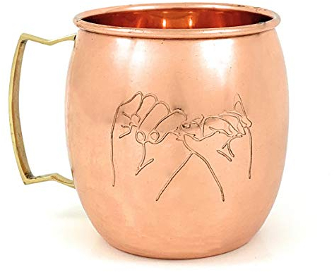 VIBHSA Handgjorda Moscow Mule kopparmuggar set med 2