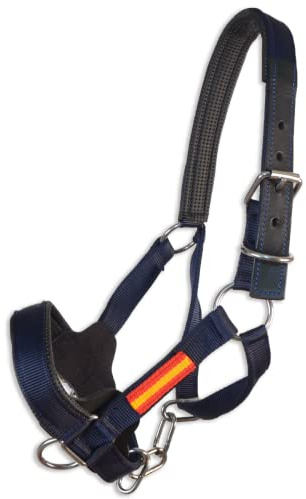 Cabezada cuadra nylon extra Los Nietos Dressage | Talla FULL | Color Azul | Equipamiento para el caballo | Producto de Guarnicionería | Tradición artesana | Los Nietos
