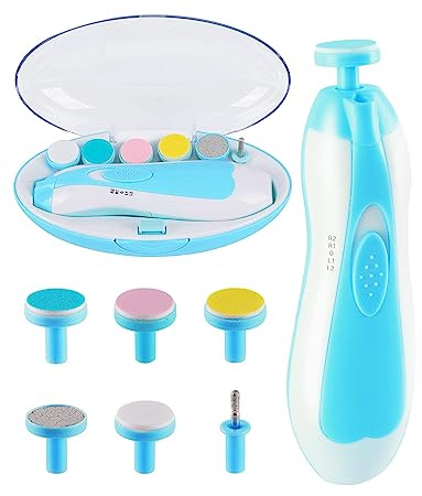 Ylawost Baby nageltrimmer elektrisk, baby nagelfilklippare för tår och fingrar