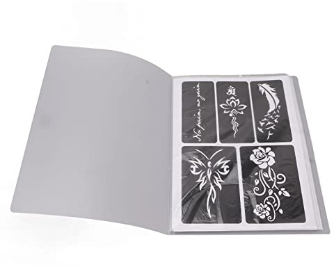 Plantillas Temporales De 19 Hojas Para Tatuajes, Plantillas De Tatuaje Con Brillo Corporal Reutilizables Impermeables Para Pintura Facial, Arte Corporal