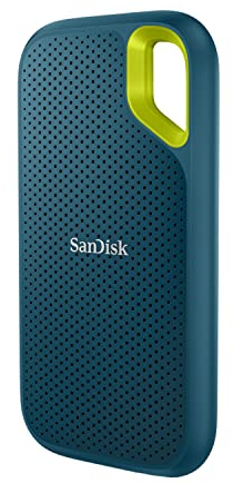 SanDisk Extreme Portable SSD 4 TB (tragbare NVMe SSD, USB-C, bis zu 1.050 MB/s Lesegeschwindigkeit und 1.000 MB/s Schreibgeschwindigkeit, wasser- und staubbeständig) Monterey