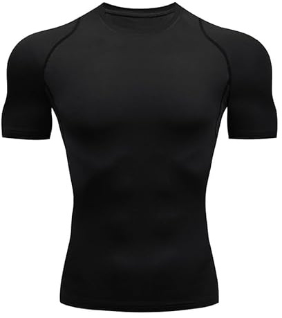 Smatstyle Camisa de Compresión Hombre Manga Corta para Deportiva Camiseta,Hombre Base Layer para Correr Transpirable Secado Rápido,para Entrenamiento Fitness