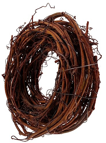 Abaodam 1 Stück Weihnachts-DIY-Kunsthandwerk Natürliche Weinrebenkränze Weinzweig-Kranz Rattan-Kranz Für DIY-Weihnachtshandwerk