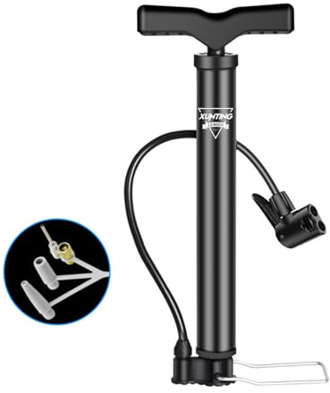 OHAOLYLE Ball Pump with Needle,Nozzle and Extension Hose for Football,Basketball,Volleyball, Rugby, Balloon & other Inflatables Perfect Bike Pump for all Bikes