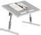 Table de Lit pour Ordinateur Portable, Table de Lit Pliable, Réglable en Hauteur et Angle, Support Lecture et Ordinateur Portable, Lapdesk Pliable, Table pour Lit/Canapé/Sol (Gris, 52 x 30cm)