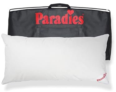 PARADIES Enten-Daunenkissen 40x80 cm - 550g Eloise medium Bio - mittelfestes Kopfkissen 40x80 Daunen mit RDS zertifizierten Entenfedern und -daunen