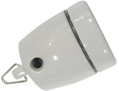 Portalámparas cerámico E27 colgante, compatible con bombillas E27, ideal para iluminación decorativa en interiores.