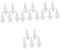 Angoily 4 Set Punta Di Diamante Della Recinzione Pali Della Recinzione Del Giardino Recinzione Terminale Ornamentale Decorativa Rete Da Giardino Barriera Bianca Plastica 10 Pezzi * 4