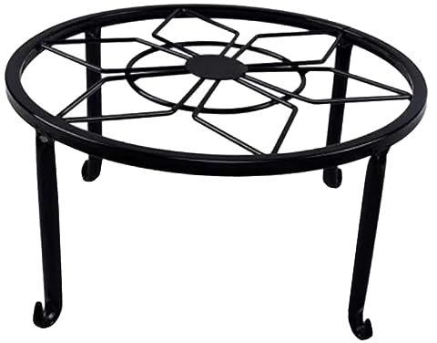 BESPORTBLE Eisen Pflanzenständer Für Innenräume Stabiler Einlagiger Blumentopfhalter Metall Für Balkon Und Wohnzimmerdekoration Schwarz