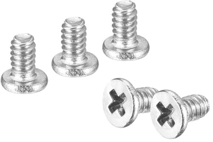 QUARKZMAN M1.6-0.35 x 2mm 20Pcs Tête Plate Ronde Vis 304 Acier Inoxydable Phillips Entraînement Machine Vis Quincaillerie Fixation Pour Connexion Meubles