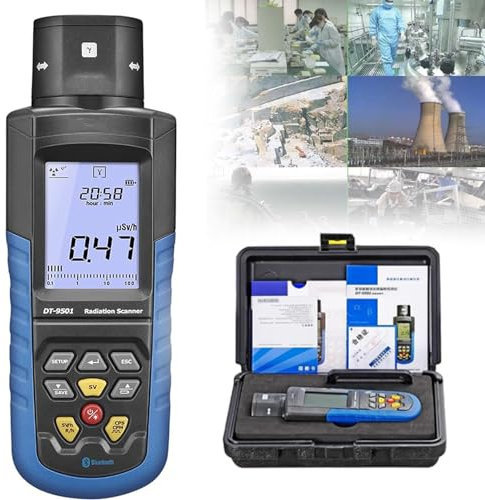 Portable Digital Geiger Counter Dosimeter, High Sensitivity & Accuracy for Nuclear Radiation & EMF Detection, Essential Safety Device for Home & Outdoor Use