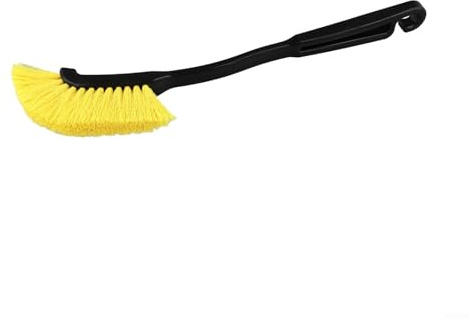 Cepillo para detalles de llantas con mango ergonómico antideslizante para limpiar ruedas de coche, camión y SUV, llantas y guardabarros interiores