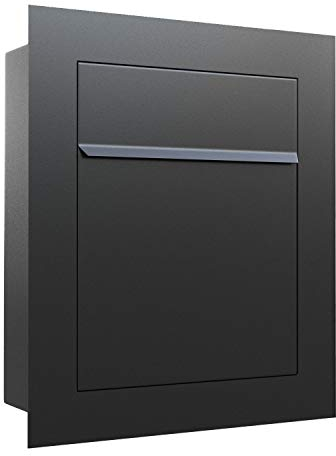 Bravios - Cassetta delle lettere da incasso a incasso, colore: antracite