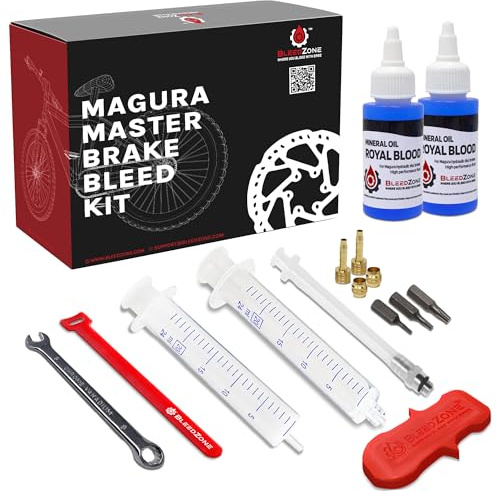 BleedZone Magura Brake Bleed Kit with 120ml Mineral Oil for MT Series