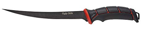 Ugly Stik Ugly Tools 9 Inch Flex Knife for Fishing, Fishing Fillet Knife for Anglers, Sharp Trailing Point Serrated Stainless Steel Blade, Non-Slip Grip Handle,Black