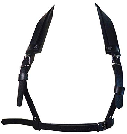 Men's Punk Faux Leather Body Chest Harness Belt with Metal O-rings Adjustable Buckle Straps Clubwear Costume