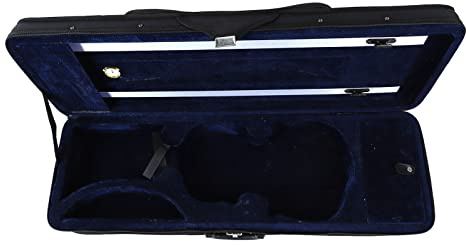 Caja de Violín 4/4, Estuche de Violín Portátil, Forma Oblonga, Gran Espacio, Impermeable, Negro para Almacenamiento de Instrumentos Musicales