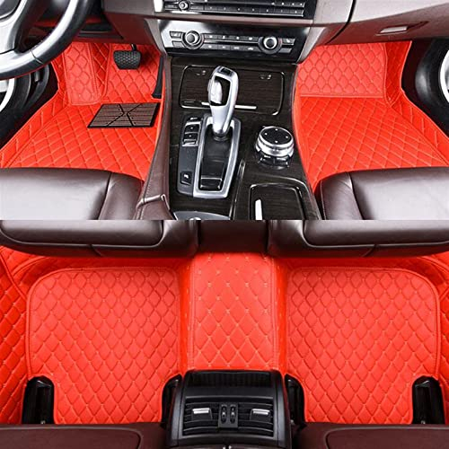Autoteppich Fußmatten Custom Für Nissan Für Qashqai J11 2021 2020 2019 2018 2017 2016 Auto Fußmatten Teppiche Pedale Fußpolster Teppiche Abdeckungen (Color : LHD(3pcs) red)