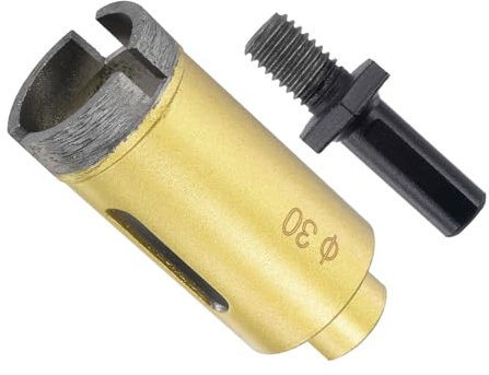 CoCud Diamond Drill Bits Set, 30mm Cutting Diameter, Brazed Diamond Core Drill Bits with M10 Arbor Adapter - (Applications: for Tile Ceramic Marble Stone)