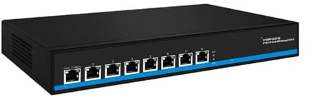 Switch di rete Tutti 10 Gigabit PoE O Senza Switch Ethernet PoE 8 Porte RJ45 Da 10 Gbps Rete And Play 10 GBE 10 GB 10000 Mbps Funzionalità di rete potenti(S1100WP-8XGT-SE)