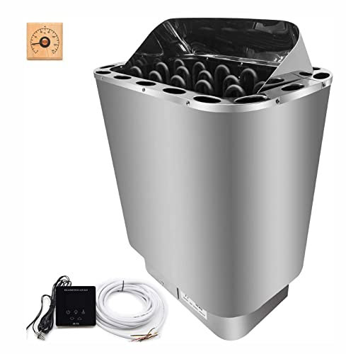 XNYXLPP Sauna Domestica, Riscaldatore Elettrico per Sauna Riscaldatore per Sauna Sauna secca 2-13.M3 3-9Kw 30-110°C Termostato per Sauna a Vapore Secco con Controller Esterno (3KW)
