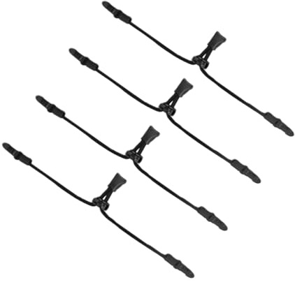 COLLBATH 4stücke Maskenhalter Aus Nylon Verstellbare Maskenbänder Mit Haken Maskenohrschoner Zum Verlängern Für Erwachsene Und Junge Mädchen Schwarz