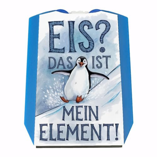 speecheese Niedlicher Pinguin EIS ist Mein Element Parkscheibe Lustiger Eiskratzer für das Auto - ideales Winterzubehör