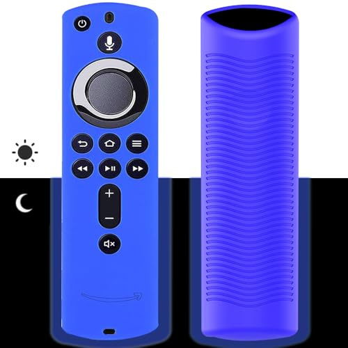 Fernbedienung Hülle für Fire TV Stick 4K Alexa Voice Remote Control,rutschfeste Silikon Schutzhülle,leuchtet im Dunkeln,Fernbedienung Abdeckung für TV Zubehör