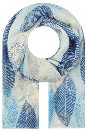 Majea Halstücher Damen Tuch Kopftuch Halstuch Schal Damen-Schal Tücher Damen Stola (880037) (blau 5)