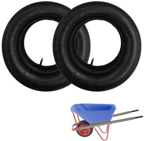 3.50-8 Camera D'aria Per Carriola, 2 Pezzi Camera D'aria Per Carrello, Camera D'aria Per Rimorchio, Camera D'aria Per Pneumatici, Camere D'aria Per Carriole Con Valvola Pneumatica