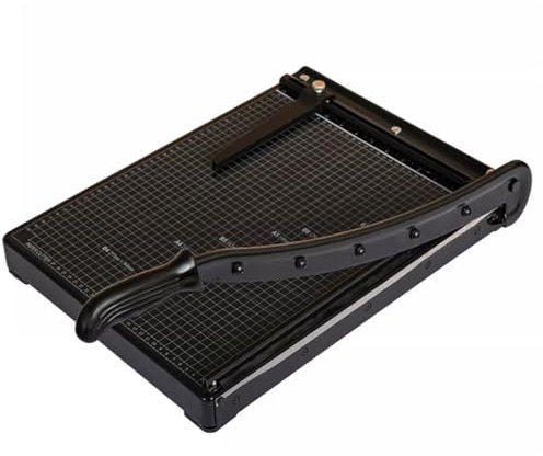 XUHONGYA Guillotine-Schneidemaschine A3 381 mm - 10 Blatt, Stahlbasis, for Büro, Heim und Schule