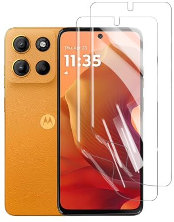 HYVICYROT Hydrogel Skärmskydd för Motorola Moto G15, 2 stycken HD Genomskinliga Mjuka TPU Skärmskydd [Inte Härdat Glas] [HD Genomskinligt] [Hög Känslighet]