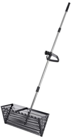 FashionCha Rastrillo de Arena para jardinería, diseño ergonómico y Funcional , Negro