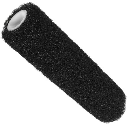 STOBOK 9 Inch Drywall Texture Roller Paint Brush with Black High Elastic Nylon Bristles for Wall and Ceiling, Versatile Putty Roller Enhancing Wall Texture Application for Professional Random Color