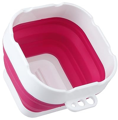 Veemoon Foldable Pen Wash Bucket Brush Folding Holder Small Painting Water Cup Pen Washing Bucket Watercolor Painting Cup Red Silica Gel