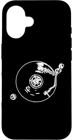 Giradischi in vinile vintage DJ Disc Jockey giradischi Custodia per iPhone 16