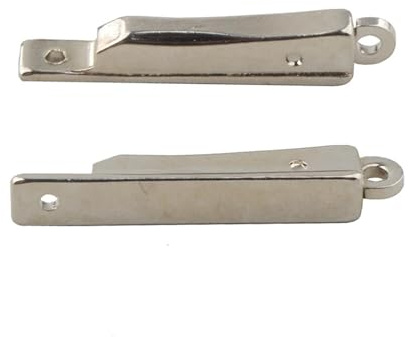 DQZRTUECA 10 pezzi di cerniera a molla for occhiali di ricambio con custodia flessibile for la riparazione degli occhiali(0.8mm)