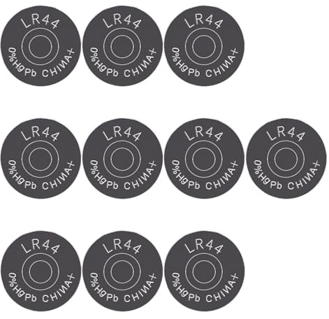 Limtula 10 batterie a bottone al litio LR44 357 357A A76 GPA76 da 1,5 V, per orologio giocattolo, calcolatrici, celle alcaline