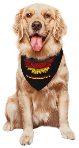 Deutschland, Deutsche Flagge Hunde Bandana Weich Hundehalstuch Verstellbarer Hundeschal Für Geburtstag Kleine Mittelgroße Und Große Hund Welpen