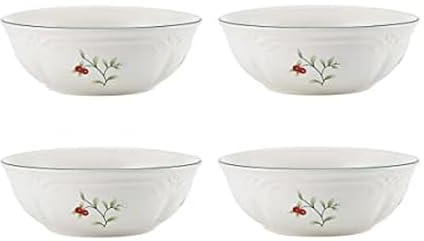 Pfaltzgraff Winterberry Set of 4 Soup Cereal Bowls, 12 Ounce
