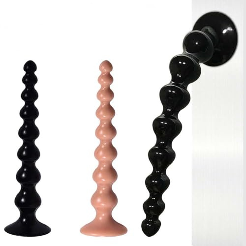 Aiteai Extra Lang Analkugeln Silikon Anal Kette Analplug mit 8 Kugeln Spielzeug SM Buttplug Spielzeug für Paare Frauen Männer Sexspielzeug G-Punkt Anus Masturbator Anal Butt Plug (Fleisch-S)