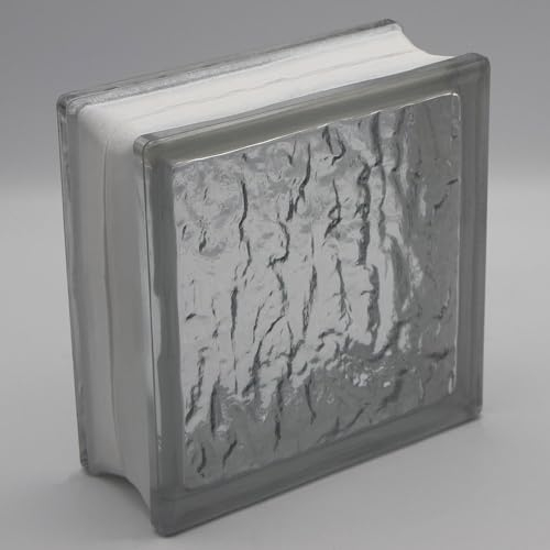 Basic Glasbaustein Toba klar, 19x19x8 cm - 6 Stück