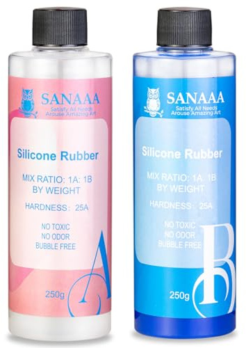 SANAAA Silikonformen-Herstellungsset – Blau flüssiger Silikonkautschuk für Harzformen, Silikonformen, Handherstellung (500g)
