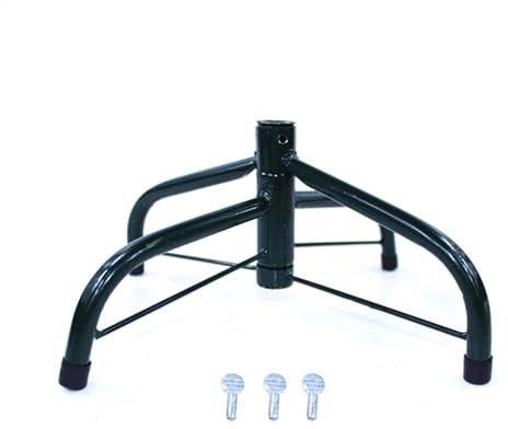 Supporto per albero di Natale, base per albero di Natale pieghevole con 3 viti ad ala, base per albero di Natale, robusta base in metallo con telaio in ferro, base per albero di Natale artificiale