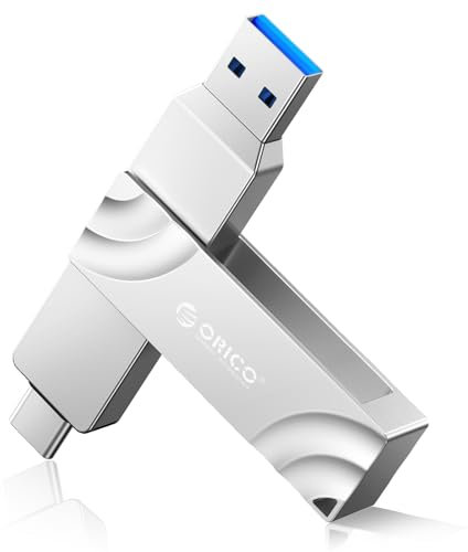 ORICO SSD Esterno 512GB, Hard Disk Esterno SSD fino a 1050MB/s, Doppio USB C + A Unità a Stato Solido Esterne per iPhone 16/PS4/Android Telefono/Tablet/Windows/Mac OG201