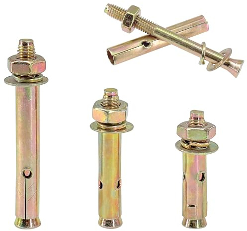 12 PCS Heavy Duty Expansion Bolts - Concrete Anchor Bolts (M8)