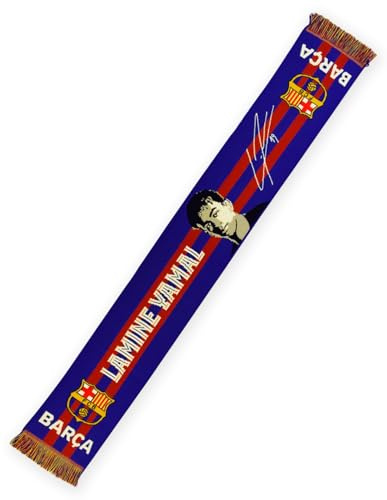 FC Barcelona Officiell Lamine Yamal halsduk – Licensierad produkt med signatur och emblem – Barça-fans