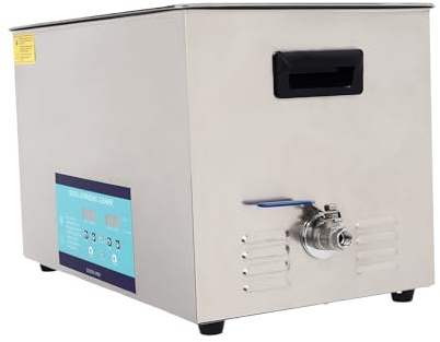 Professional Ultrasonic Cleaner, 30L Commercial Ultrasonic Cleaner with Cleaning Basket, 3 Cleaning Modes, 600W 40kHZ, 0-30 Minute Timer, 0-80°C Heater