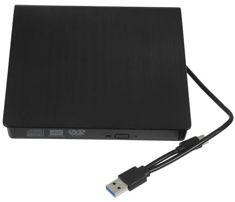 TOYZFRIENDY Grabadora DVD USB y Tipo-c Lector CD DVD Portátil con Función de Grabación Compatible con PC Laptop y Desktop Fácil de Usar y Transportar