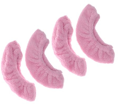 BELLIFFY 2 Paires Couvre-Lames de Patins à Glace Garçon Fille XL Lot de Doublure Éponge Absorbante Antirouille Protection Élastique pour Hockey et Patinage Artistique Couleur Rose